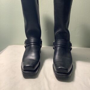 Woman’s Frye Harness  Black Boots